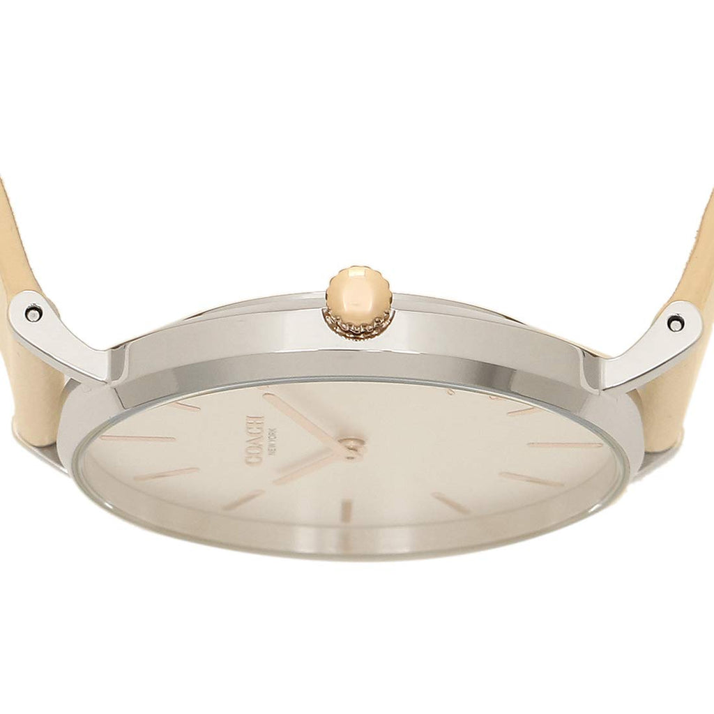 Coach Perry White Dial White Leather Strap Watch for Women - 14503117 Buy Now By Coach