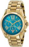 Michael Kors Bradshaw Chronograph Blue Dial Gold Steel Strap Watch For Women - MK5975 Buy Now By Michael Kors