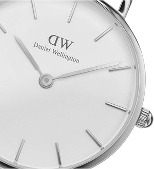 Daniel Wellington Classic Petite York White Dial Brown Leather Strap Watch For Women - DW00100244 Buy Now By Daniel Wellington