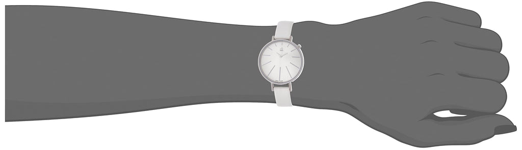 Calvin Klein Equal White Dial White Leather Strap Watch for Women - K3E231L6 Buy Now By Calvin Klein