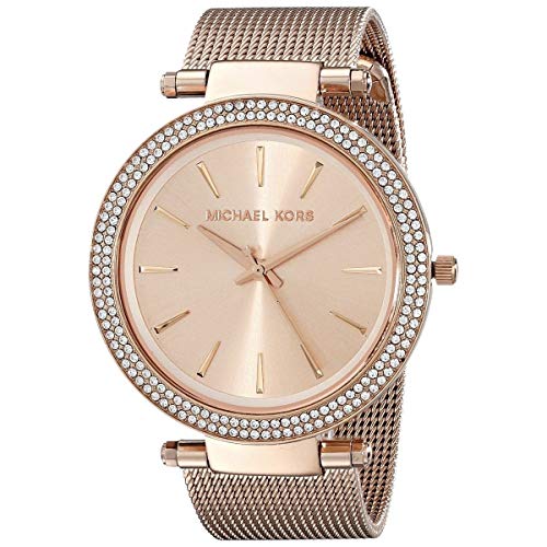 Michael Kors Darci Rose Gold Dial Rose Gold Mesh Bracelet Watch for Women - MK3369 Buy Now By Michael Kors