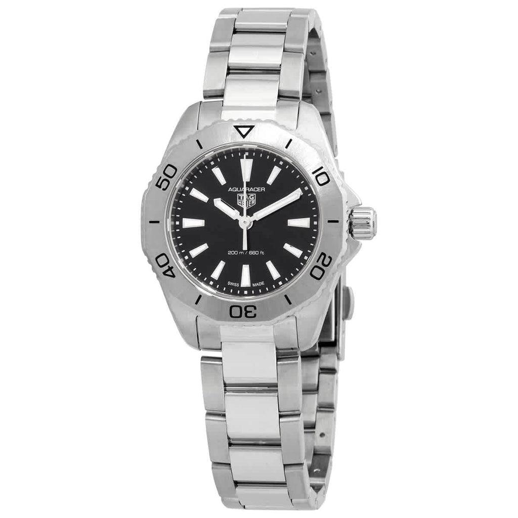 Tag Heuer Aquaracer Professional 200 Quartz Black Dial Silver Steel Strap Watch for Women - WBP1410.BA0622 Buy Now By Tag Heuer