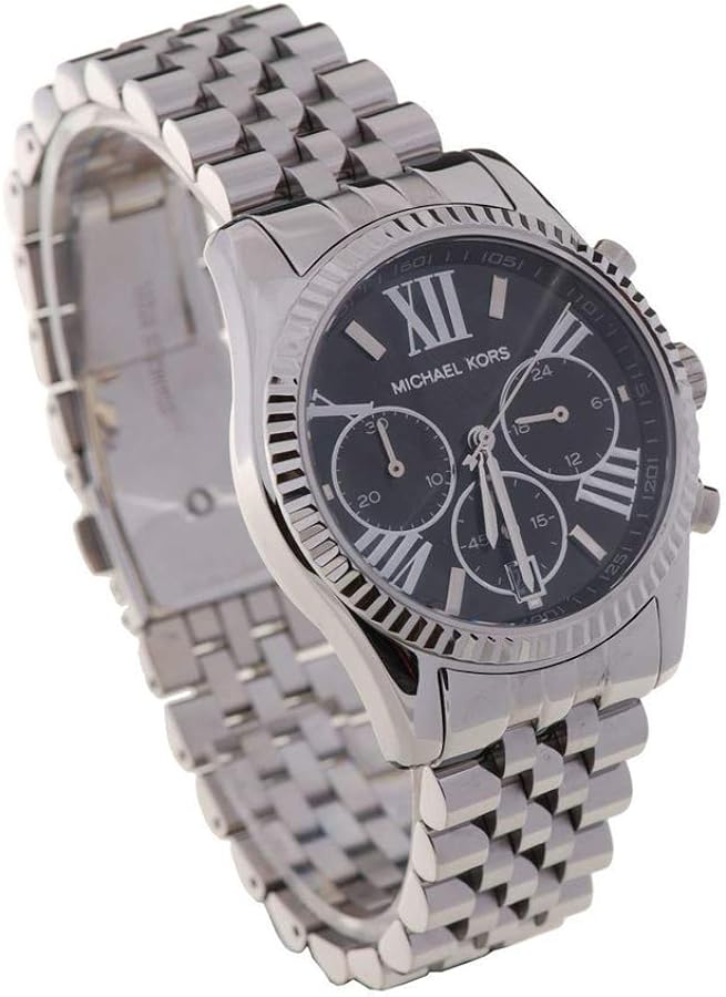 Michael Kors Runway Chronograph Black Dial Silver Steel Strap Watch For Women - MK5708 Buy Now By Michael Kors