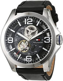 Tommy Hilfiger Bruce Analog Black Dial Black Leather Strap Watch for Men - 1791279 Buy Now By Tommy Hilfiger