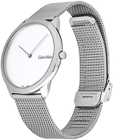 Calvin Klein Minimal Silver Dial Silver Mesh Bracelet Watch for Men - K3M2112Z Buy Now By Calvin Klein