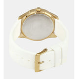 Guess G-Twist Gold Dial White Rubber Strap Watch for Women - W0911L7 Buy Now By Guess
