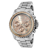 Michael Kors Everest Chronograph Gold Dial Silver Steel Strap Watch For Women - MK5870 Buy Now By Michael Kors