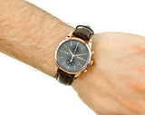 Hugo Boss Jet Grey Dial Brown Leather Strap Watch for Men - 1513281 Buy Now By Hugo Boss