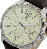 Tommy Hilfiger Gavin Chronograph White Dial Brown Leather Strap Watch for Men - 1791467 Buy Now By Tommy Hilfiger
