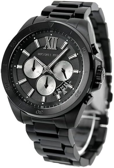 Michael Kors Brecken Chronograph Black Dial Black Steel Strap Watch For Men - MK8858 Buy Now By Michael Kors