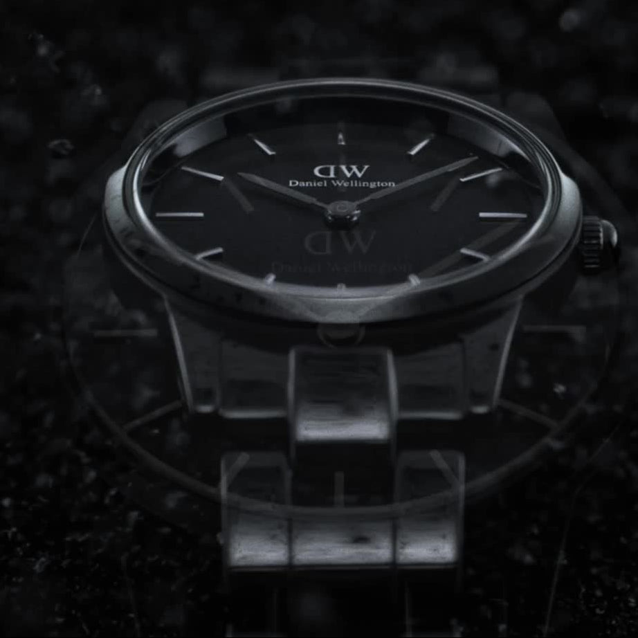 Daniel Wellington Iconic Link Ceramic Black Dial Black Steel Strap Watch For Women - DW00100414 Buy Now By Daniel Wellington