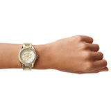 Fossil Riley Gold Dial Gold Steel Strap Watch for Women - ES3203 Buy Now By Fossil