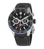 Tag Heuer Carrera Automatic Chronograph Steel & Ceramic Black Dial Black Rubber Strap Watch for Men - CBG2A1Z.FT6157 Buy Now By Tag Heuer