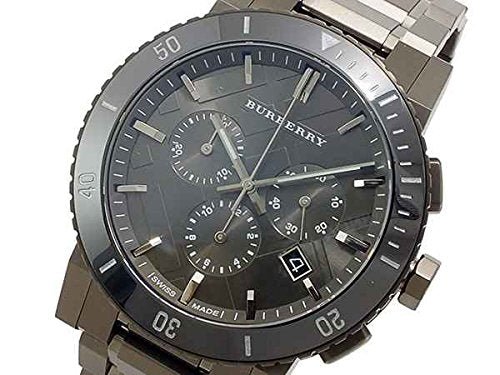 Burberry The City Grey Dial Gunmetal Grey Steel Strap Watch for Men - BU9381 Buy Now By Burberry