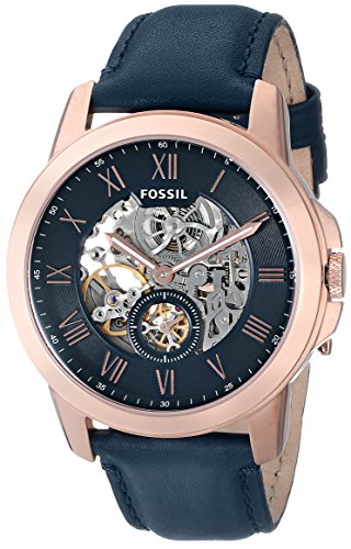 Fossil Grant Mechanical Blue Dial Blue Leather Strap Watch for Men - ME3054 Buy Now By Fossil