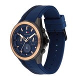 Tommy Hilfiger Aiden Chronograph Blue Dial Blue Silicone Strap Watch For Men - 1791860 Buy Now By Tommy Hilfiger