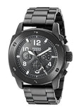 Fossil Machine Chronograph Black Dial Black Steel Strap Watch for Men - FS4927 Buy Now By Fossil