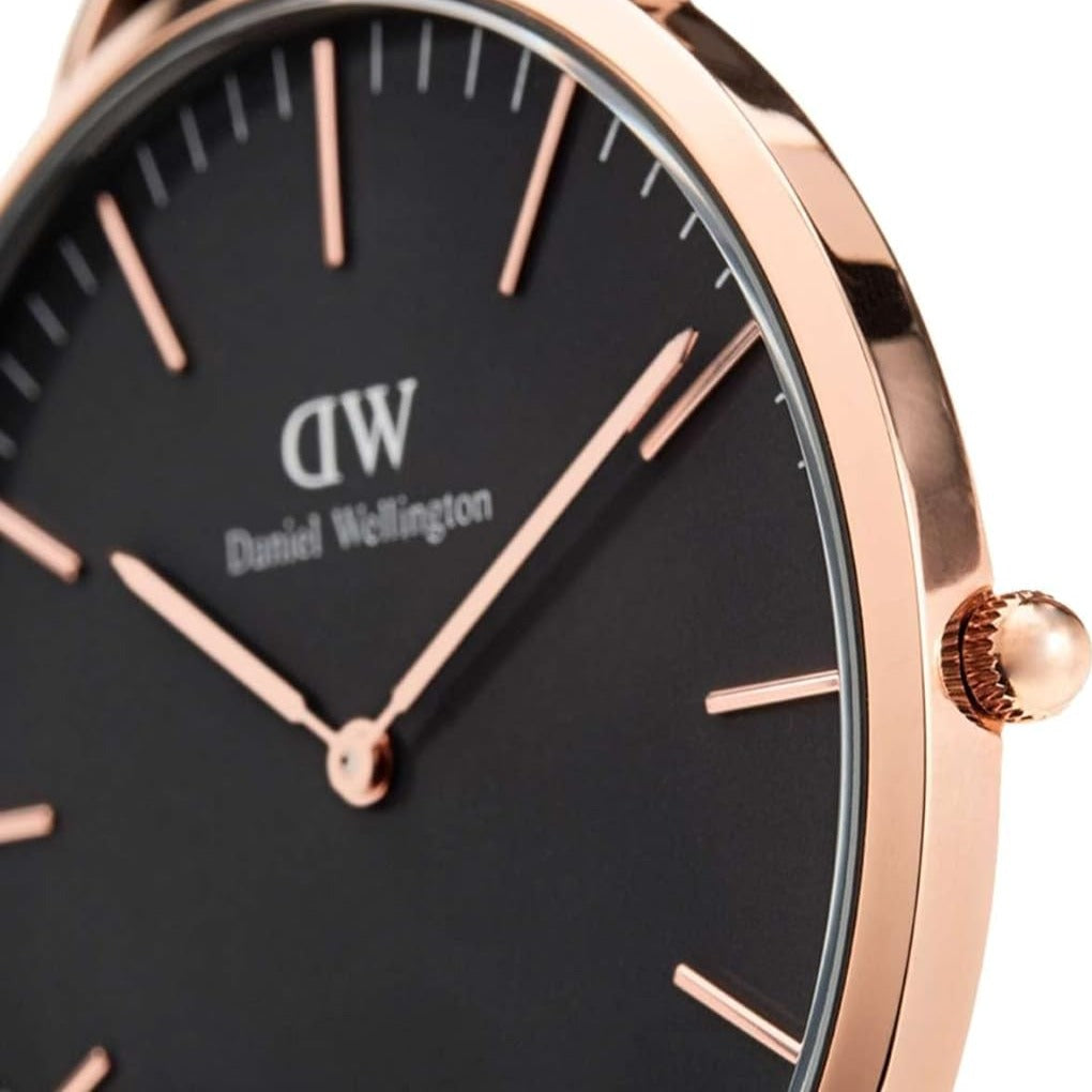 Daniel Wellington Classic St Mawes Black Dial Brown Leather Strap Watch For Men - DW00100124 Buy Now By Daniel Wellington