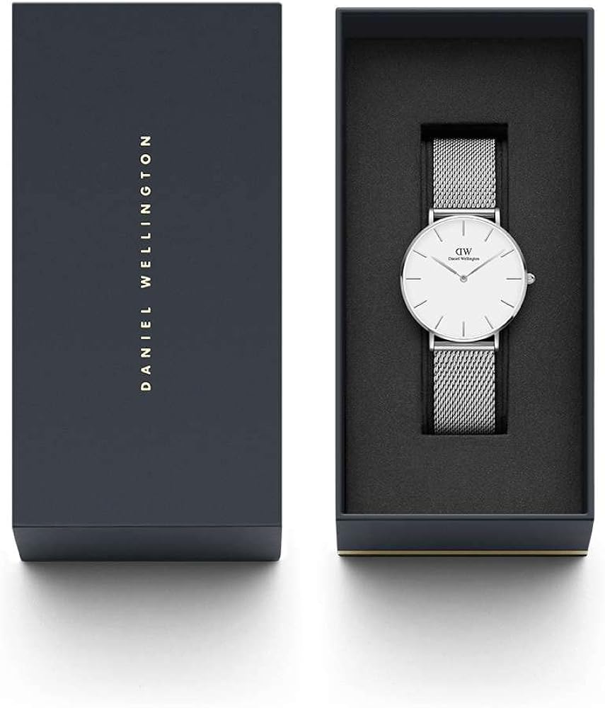 Daniel Wellington Petite Sterling Quartz White Dial Silver Mesh Bracelet Watch For Men - DW00100306 Buy Now By Daniel Wellington