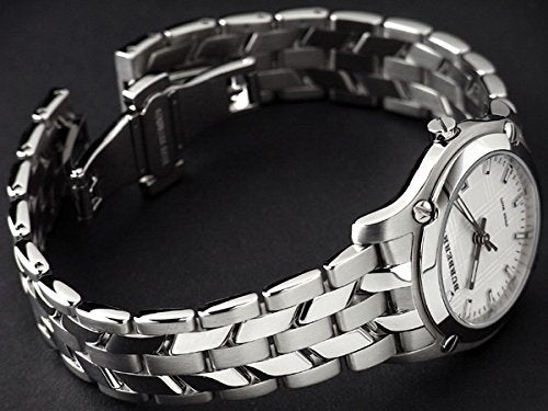 Burberry Heritage Check White Dial Silver Steel Strap Watch for Women - BU1853 Buy Now By Burberry