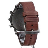 Emporio Armani Classic Chronograph Black Dial Brown Leather Strap Watch For Men - AR1919 Buy Now By Emporio Armani