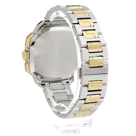 Versace Dylos Chronograph Black Dial Two Tone Steel Strap Watch for Men - VQC100016 Buy Now By Versace