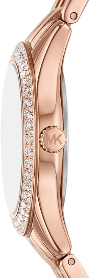 Michael Kors Harlowe Three-Hand Rose Gold Dial Rose Gold Steel Strap Watch for Women - MK4845 Buy Now By Michael Kors