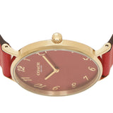 Coach Perry Red Dial Red Leather Strap Watch for Women - 14503722 Buy Now By Coach