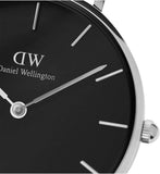Daniel Wellington Petite Sheffield Black Dial Black Leather Strap Watch For Women - DW00100180 Buy Now By Daniel Wellington