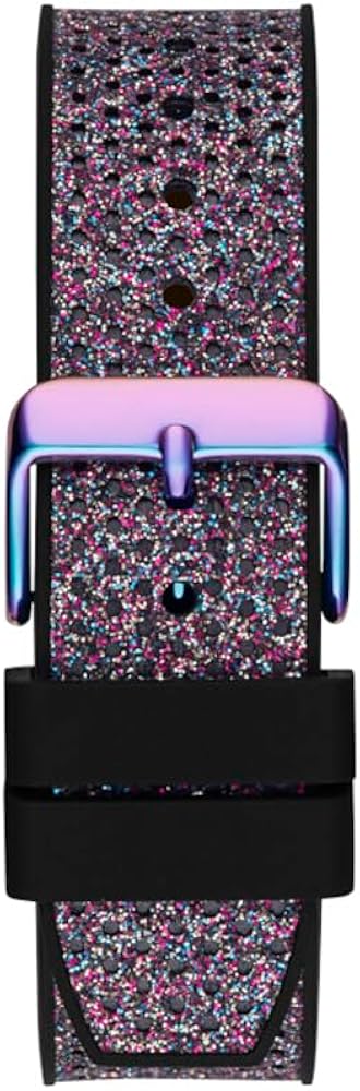 Guess Multifunction Analog Purple Dial Black Rubber Strap Watch For Women - GW0620L4 Buy Now By Guess