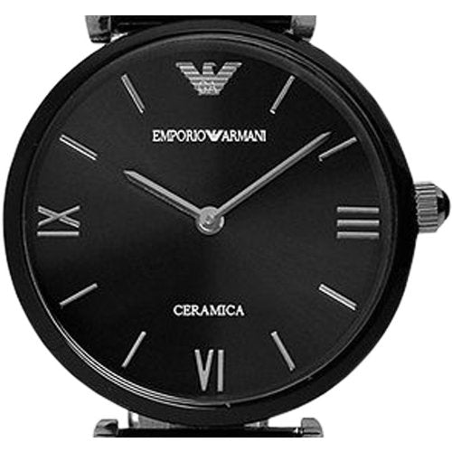 Emporio Armani Ceramica Black Dial Black Ceramic Strap Watch For Women - AR1487 Buy Now By Emporio Armani