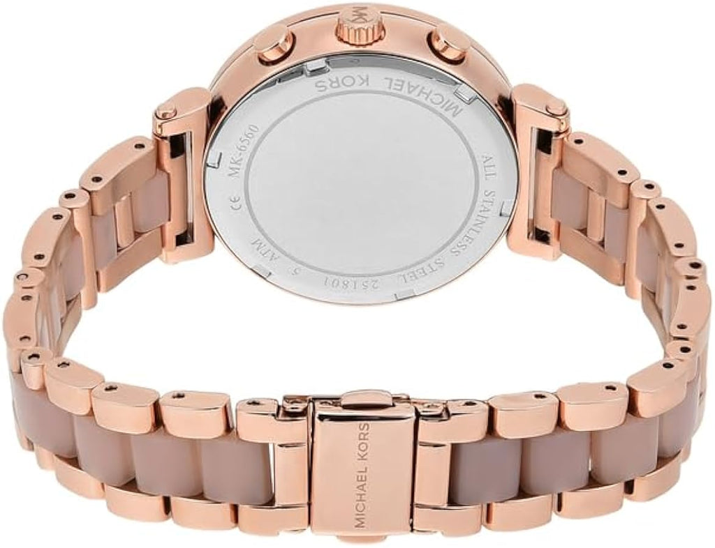 Michael Kors Sofie Chronograph Rose Gold Dial Rose Gold Steel Strap Watch For Women - MK6560 Buy Now By Michael Kors