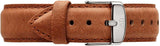 Daniel Wellington Dapper Durham Analog White Dial Brown Leather Strap Watch For Women - DW00100114 Buy Now By Daniel Wellington