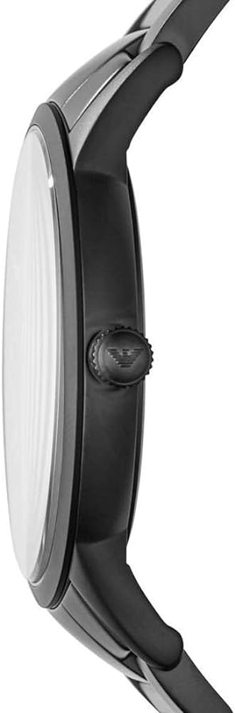 Emporio Armani Renato Quartz Black Dial Black Steel Strap Watch For Men - AR11079 Buy Now By Emporio Armani