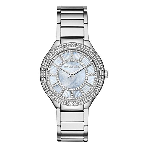 Michael Kors Kerry Mother of Pearl Dial Silver Stainless Steel Strap Watch for Women - MK3395 Buy Now By Michael Kors