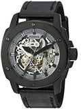 Fossil Modern Machine Automatic Skeleton Grey Dial Black Steel Strap Watch for Men - ME3134 Buy Now By Fossil