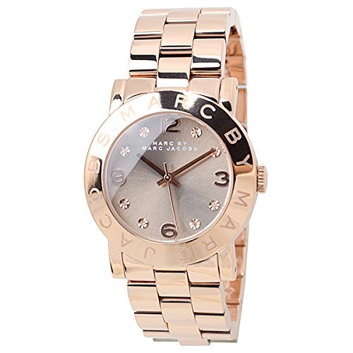 Marc Jacobs Amy Glitz Brown Dial Rose Gold Steel Strap Watch for Women - MBM3221 Buy Now By Marc Jacobs