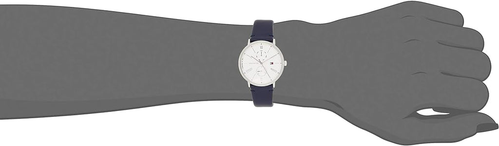 Tommy Hilfiger Jenna White Dial Blue Leather Strap Watch for Women - 1782072 Buy Now By Tommy Hilfiger
