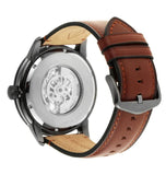 Fossil Townsman Automatic Skeleton Black Dial Brown Leather Strap Watch for Men - ME3181 Buy Now By Fossil