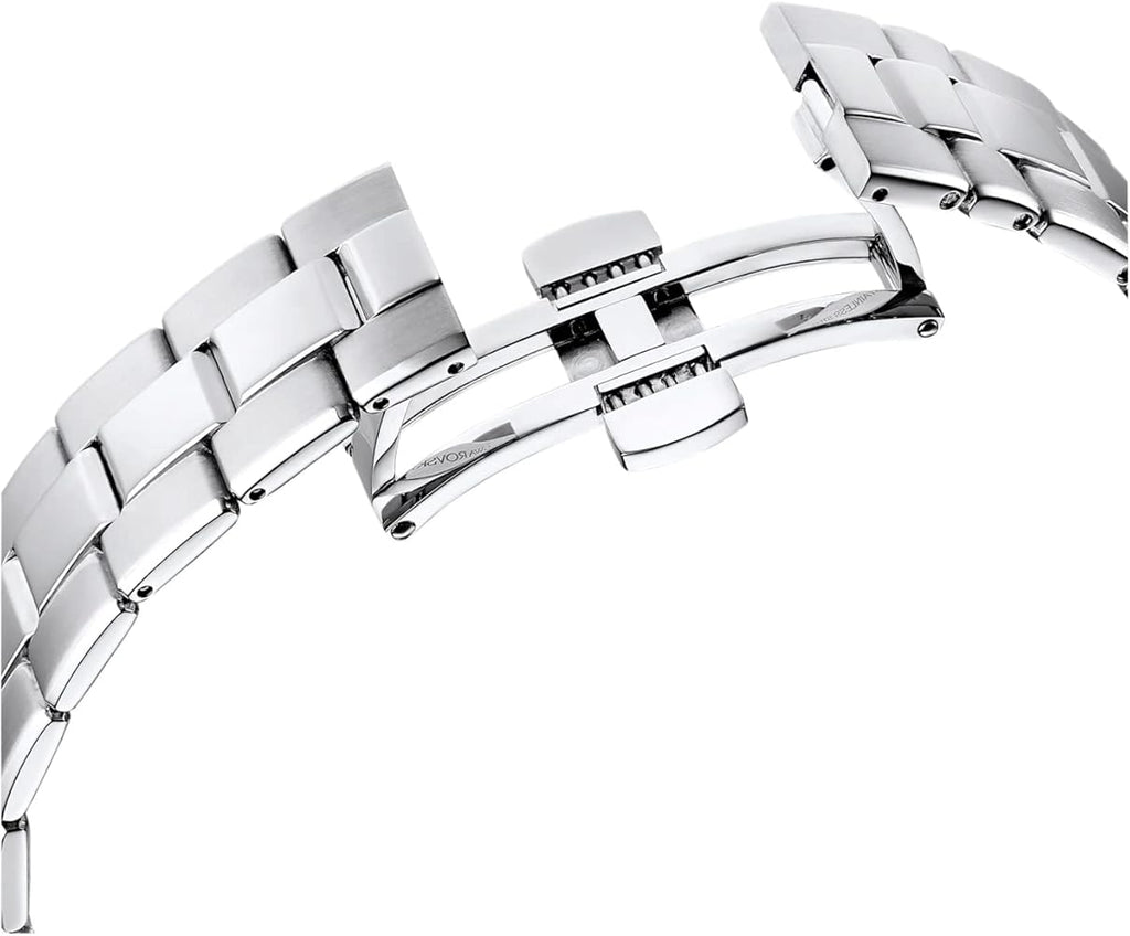 Swarovski Octea Lux Sport Chronograph Black Dial Silver Steel Strap Watch for Women - 5610520 Buy Now By Swarovski