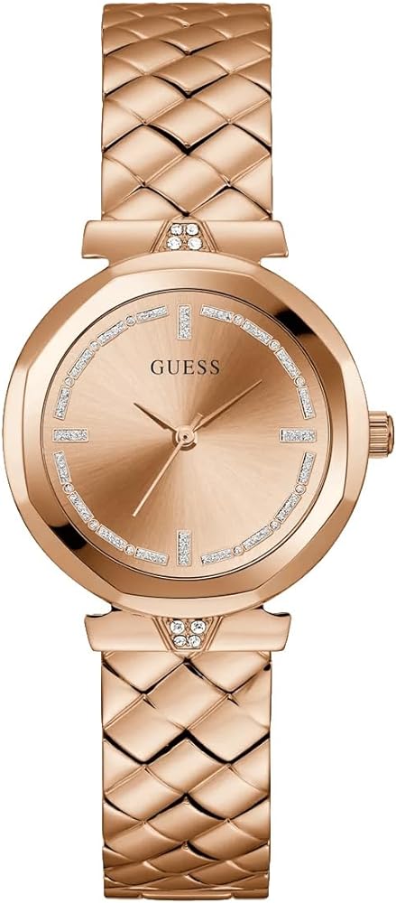 Guess Rumour Quartz Rose Gold Dial Rose Gold Steel Strap Watch For Women - GW0613L3 Buy Now By Guess