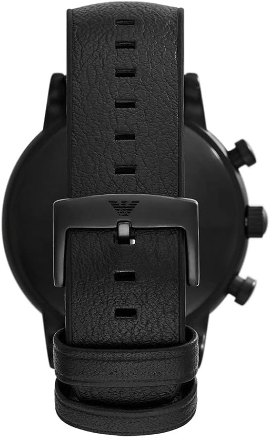 Emporio Armani Luigi Analog Blue Dial Black Leather Strap Watch For Men - AR11351 Buy Now By Emporio Armani