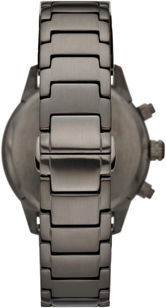 Emporio Armani Mario Chronograph White Dial Black Steel Strap Watch For Men - AR11471 Buy Now By Emporio Armani