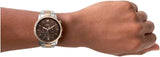 Fossil Neutra Chronograph Brown Dial Two Tone Steel Strap Watch for Men - FS5869 Buy Now By Fossil