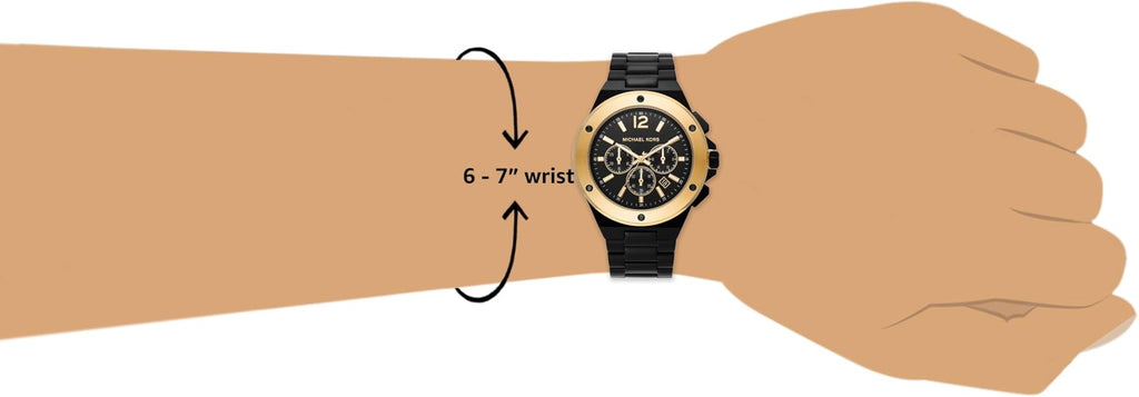 Michael Kors Lennox Chronograph Black Dial Black Steel Strap Watch For Men - MK8941 Buy Now By Michael Kors