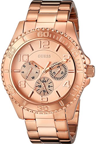 Guess BFF Multifunction Rose Gold Dial Rose Gold Steel Strap Watch for Women - W0231L4 Buy Now By Guess