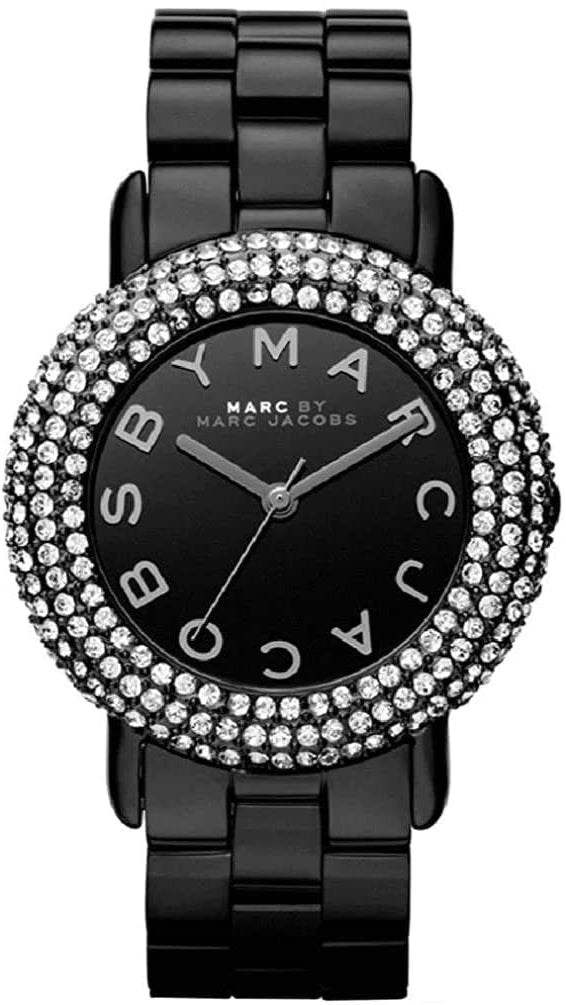 Marc Jacobs Marci Black Dial Black Steel Dial Strap Watch for Women - MBM3193 Buy Now By Marc Jacobs
