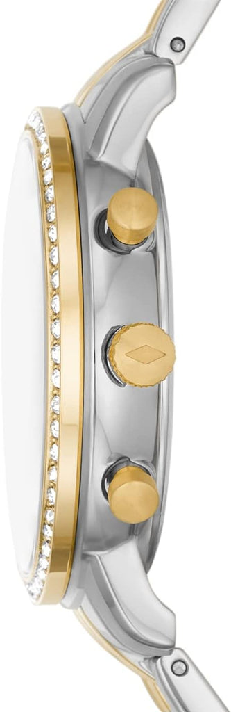 Fossil Neutra Chronograph Mother of Pearl White Dial Two Tone Steel Strap Watch for Women - ES5216 Buy Now By Fossil