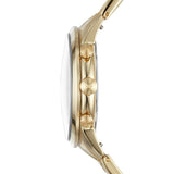 Fossil Townsman Chronograph White Dial Gold Steel Strap Watch for Men - FS5348 Buy Now By Fossil