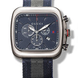 Gucci Coupe Chronograph Blue Dial Two Tone NATO Strap Watch for Men - YA131203 Buy Now By Gucci